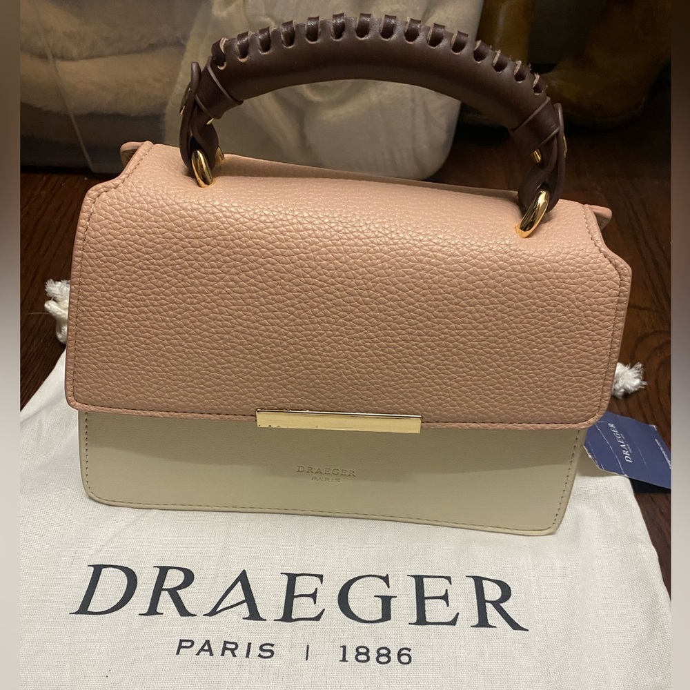 Paris 1886 Rose and Cream Asymmetrical Bag
